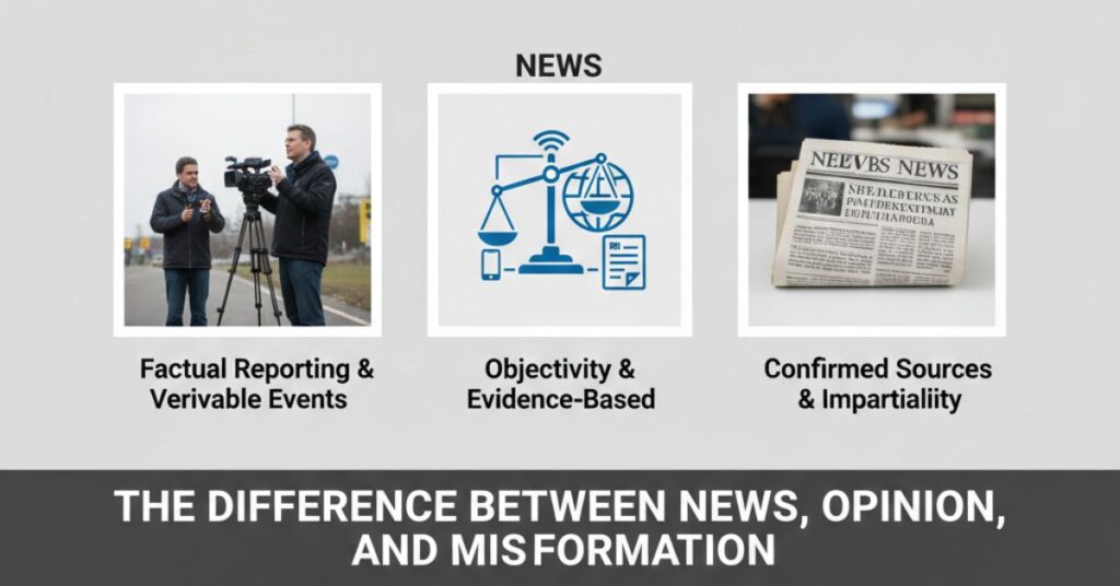 The Difference Between News, Opinion, and Misinformation